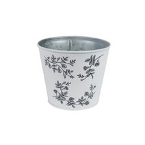 Květináč plechový K7078/1 - dia 12 x 10 cm