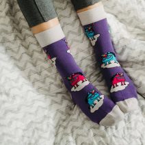 Ponožky Termo sněhulák - 39-42 modrá