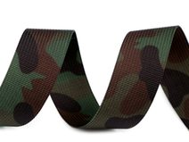 Oboustranný popruh maskáčový šíře 32 mm METRÁŽ