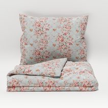 Povlečení francouzské 200x200, 2ks 70x90 cm Zahrada béžová