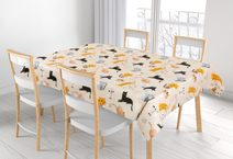 Ubrus ADÉLA - 100x100 cm Kočička žlutá