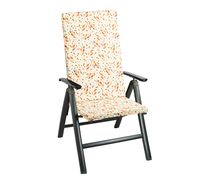 Sedák na zahradní židli - 47x115 cm Lísteček hnědá