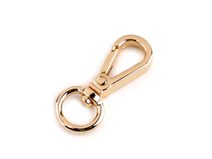 Kovová karabinka otočná, průvlek 9 mm