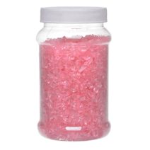 Světle růžové kamínky - drcené sklo 3-5 mm (600 g)