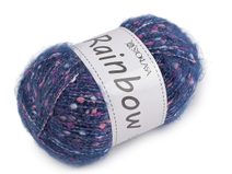 Pletací příze mohérová Rainbow 100 g