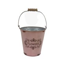 Květináč plechový K3566/1 - dia 14 × 14,5/25 cm