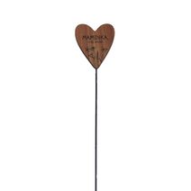 Dekorační zápich srdce MAMINKA D7855 - 5.5*0.6*36.5CM