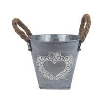 Květináč plechový K4277/1 - 15 x 15 x 13 / 19 cm