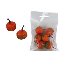 Dekorační dýně, 6 ks X5063 - dia 2,5 × 2,1 cm