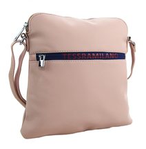 Malá béžová crossbody kabelka s pruhy H0439