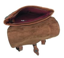 Elegantní menší dámský batůžek / kabelka růžová