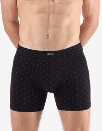 GINA pánské boxerky delší nohavička, šité, s potiskem 74173P