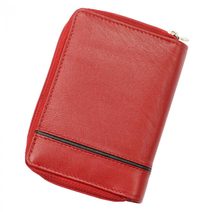 Albatross Kožená červená matná dámská peněženka