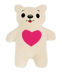 MEDVÍDEK se srdcem Béžová,Růžová 3210/027 20x35 cm