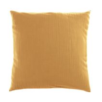 Mušelínový povlak na polštář ŽLUTÝ