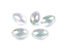 Plastové korálky olivy 13x20 mm 10 g