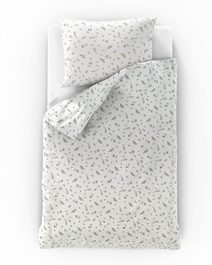 Flanelové povlečení 140x200, 70x90cm KEŘÍK hnědý