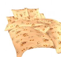 Povlečení krep Ibišek medový 240x220, 2x70x90 cm