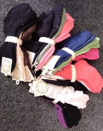 Dámské froté ponožky 3 páry mix barev