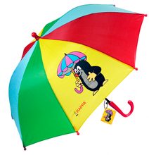 Deštník dětský vystřelovací motorky červený transparentní