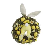 Velikonoční věnec se zajícem P2232 - dia 34 × 8 cm