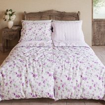 Francouzské prodloužené bavlněné povlečení PROVENCE COLLECTION 240x220, 70x90cm LEVANDULE fialová