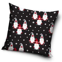 Vánoční povlak Skřítci mezi Vločkami 40x40 cm