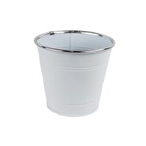 Květináč plechový K3007/2 - dia 16 × 14.6 cm