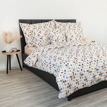 Francouzské krepové povlečení 200x200, 70x90cm LOSOSOVÉ