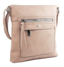 TESSRA Velká tmavě šedá crossbody dámská kabelka D5580