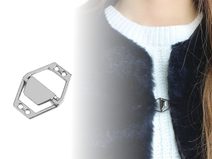 Kovové ozdobné zapínání 20x26 mm