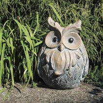 Dekorace sova X3254 - 26 x 23 x 34 cm