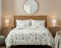 Povlečení flanelové - 140x200, 70x90 cm Ornament kávová