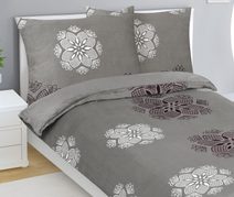 Povlečení mikroflanel struktura Vlnka béžová 140x200, 70x90 cm