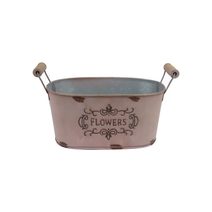 Květináč plechový K3568/1 - 21 × 13 × 10/13 cm