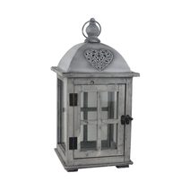 Dřevěná lucerna D7098/B - 43.5cm