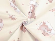 Bavlněná látka / plátno medvídek METRÁŽ