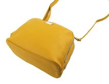 Žlutá měkká crossbody dámská kabelka se dvěma oddíly 5623-TS