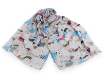 Letní šátek / šála kočky a psi 70x180 cm