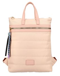 Růžový dámský prošívaný batoh AM0289