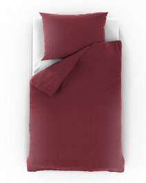 Prodloužené mušelínové povlečení 140x220, 70x90cm vínové