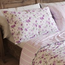 Francouzské prodloužené bavlněné povlečení PROVENCE COLLECTION 240x220, 70x90cm LEVANDULE fialová