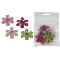 Dekorační kytky, 12 ks D5455 - 4 x 0,3 x 3,5 cm