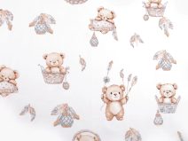 Bavlněná látka / plátno medvídek METRÁŽ
