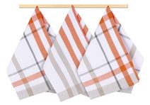 Kuchyňské utěrky - sada 3 kusů Oranžová 191 50x70 cm