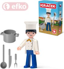 IGRÁČEK MultiGO Pošťák set poštovní auto s figurkou STAVEBNICE