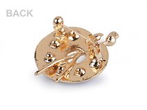 Kožená velká dámská kabelka Redia přes rameno modrá