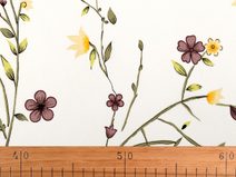 Bavlněná látka / plátno květy METRÁŽ - šíře 160cm