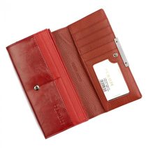 Kožená dámská peněženka v barevném motivu RFID šedá v dárkové krabičce PN25