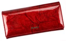 červená dámská kožená peněženka RFID v dárkové krabičce